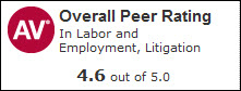 Martindale AV Zuckerman Law Rating