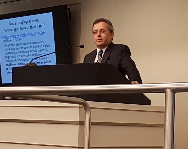 Image of SEC Whistleblower Attorney Speaks At Seminar About Developments in Whistleblower Law